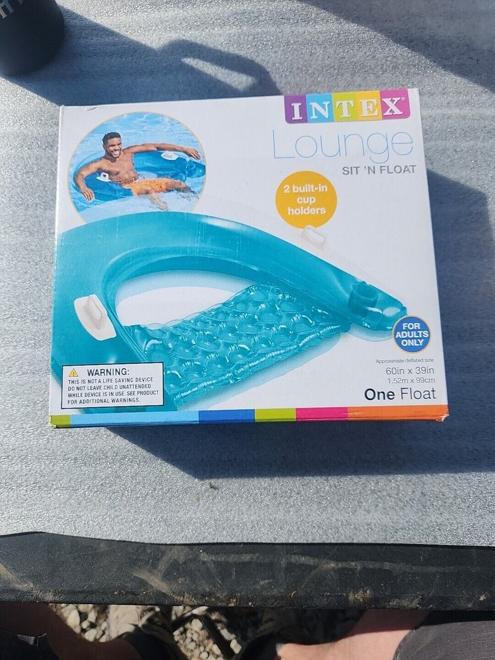 Intex Sit 'N Float Inflatable Lounge - Blue
